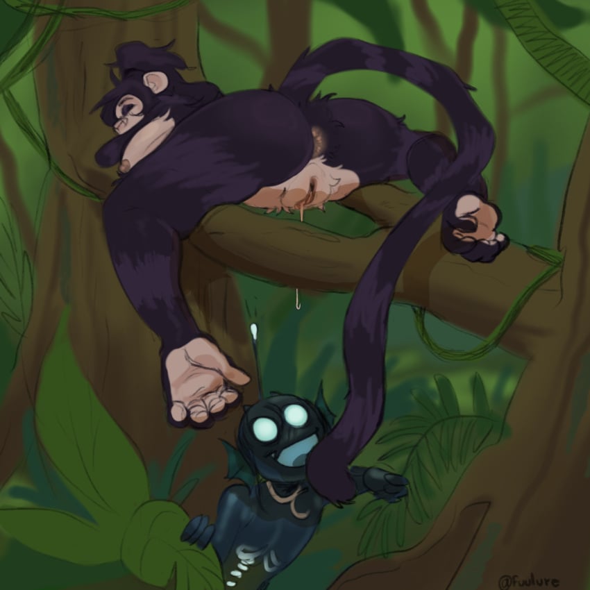 androgynous androgynous_female anglerfish anglerfish_humanoid aquatic bald_female big_ass big_breasts big_butt blue_body clitoris creature dark_skin feet femboy fish furry furry_female futanari fuulure girly glowing glowing_eyes intersex loincloth lure_(anatomy) monkey monkey_girl monster monster_girl pussy pussy_focus pussy_juice pussy_lips sea see-through see-through_body see-through_penis shiny_skin silly skeleton sleeping small_dom tail vagina vaginal_fluids