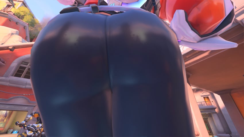 1girls 3d 3d_(artwork) activision antifragile_traysi ass ass_focus big_ass blizzard_entertainment butt_fetish butt_focus clothed clothed_female clothing deviantart female female_focus female_only isimpfordva le_sserafim lena_oxton official_art overwatch overwatch_2 screencap solo solo_female solo_focus tracer
