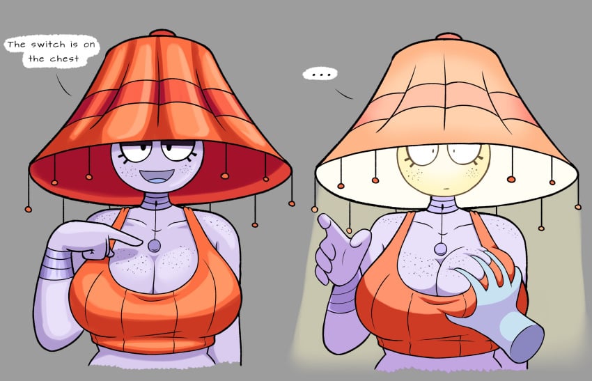 1girls 2026 breasts female female_only funny holding holding_breast lampshay meme oc original_character sketchfins squeezing squeezing_breast tagme