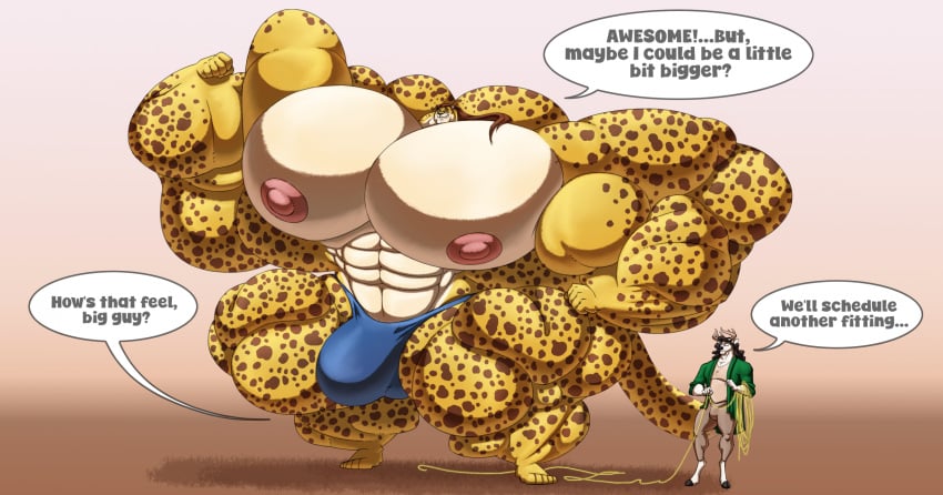 abs biceps bulge cheetah feline male muscles muscular muscular_arms muscular_legs muscular_male muscular_thighs nipples pecs silverstag tail