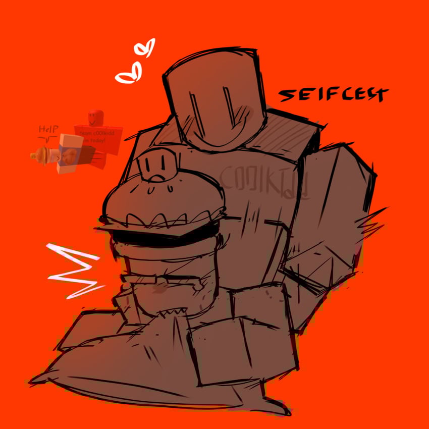 007n7 anal anal_sex blush c00lkidd gay gay_sex male not_forsaken roblox robloxian selfcest sharp_teeth yaoi