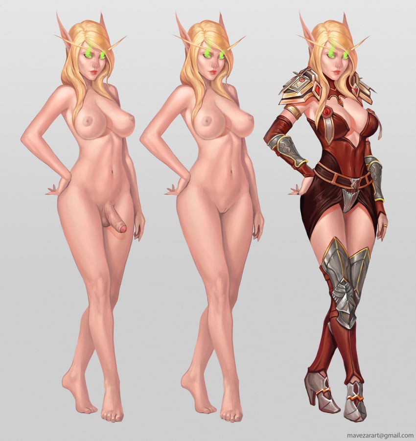 1futa 1girls 2016 areolae balls barefoot blizzard_entertainment blonde_hair blood_elf blood_elf_paladin breasts cleavage curvy elf eliwyn erect_nipples erection feet foreskin futa_only futanari horde intersex judgement_armor large_breasts looking_at_viewer mavezar nipples nude original_character paladin_(warcraft) penis pointy_ears pussy solo testicles text warcraft wide_hips world_of_warcraft