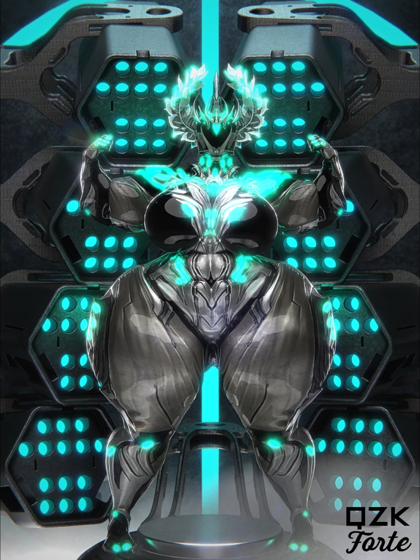 big_breasts breasts cleavage expansion female huge_breasts nyx_(warframe) qzk_forte tagme thick_thighs warframe wide_hips