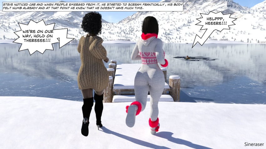 2girls 3d big_ass big_breasts big_thighs breasts bust busty chest claire_(sineraser) curvaceous curvy curvy_figure elle_(sineraser) female hips hourglass_figure huge_ass huge_breasts large_ass large_breasts legs mature mature_female original original_character original_characters sineraser slim_waist thick thick_hips thick_legs thick_thighs thighs voluptuous waist wide_hips