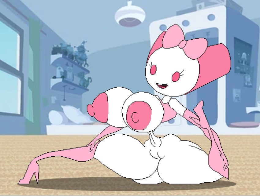 1girls areolae big_breasts breasts female female_only full_body heels keelgabeytheart nickelodeon nipples nude nude_female pussy robotboy robotgirl_(robotboy) solo solo_female thighhighs