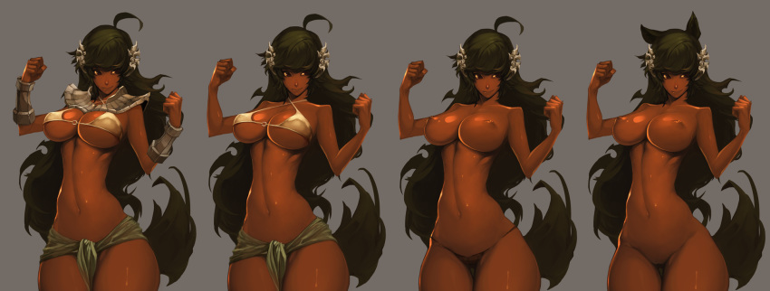 1girls character_request copyright_request dark-skinned_female dark_skin duto female female_only solo tagme