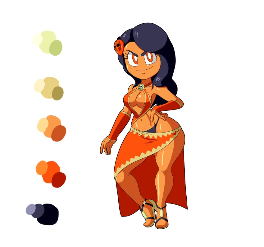 1girls 2020 anthro beauty_mark big_ass big_breasts breasts chili_pepper cute dark_blue_hair female first_porn_of_character frieda_(tansau) fruit fruit_humanoid habenero hand_on_hip latina latina_female looking_at_viewer mole mole_under_eye orange_body orange_eyes orange_skin original original_character pepper salsa salsa_dancer salsera tagme tansau thick_thighs