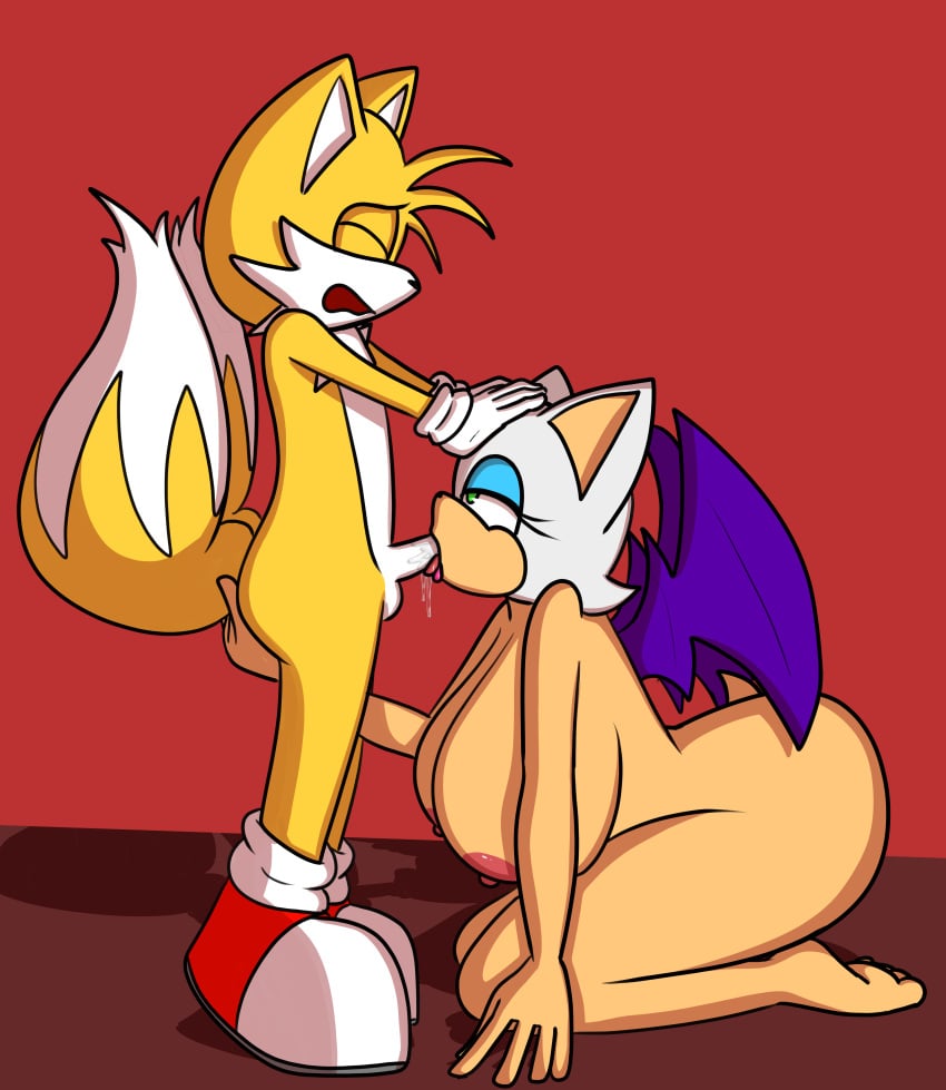 1boy 1boy1girl 1girls age_difference ass bat blowjob breasts confidentartist fellatio fox miles_prower older_female older_woman_and_younger_boy oral penis rouge_the_bat saliva sega sonic_(series) sonic_the_hedgehog_(series) tagme tails tails_the_fox younger_male