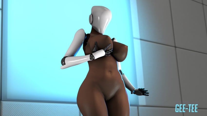 3d ass big_ass big_breasts breasts dark-skinned_female dark_skin female geetee haydee haydee_(game) nipples nude robot robot_girl source_filmmaker wide_hips