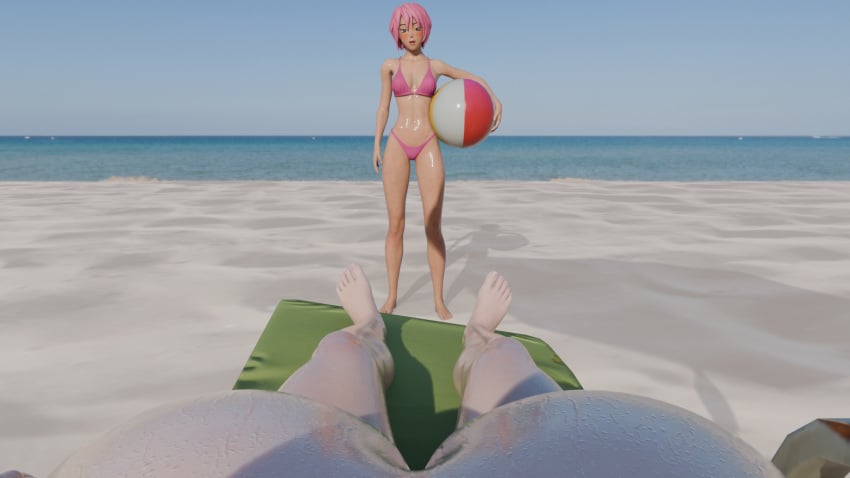 2girls beach beach_ball beach_chair beach_umbrella big_breasts bikini blush breasts closed_eyes exhibitionism exhibitionist female female_focus female_only fortnite fortnite:_battle_royale hairy_pussy haruka_of_the_masks joss_(fortnite) long_hair long_hair_female looking_at_another looking_at_breasts looking_at_pussy looking_pleasured naked naked_female nude nude_female perete pink_bikini pink_hair pink_pubic_hair pov pubic_hair pubic_hair_peek public_exposure public_nudity pussy pussy_peek relaxed relaxing short_hair small_breasts smile smiling sweat sweatdrop sweating sweaty sweaty_body sweaty_breasts sweaty_thighs thick thick_thighs thighs viewer_pov wet wet_body wet_pussy wet_skin white_hair