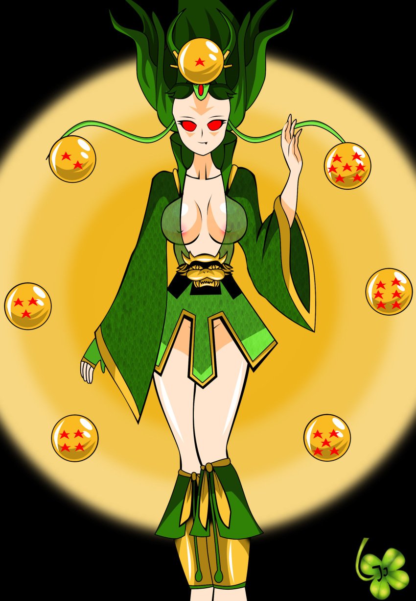 1female 1girls 2017 artist_logo artist_name barefoot black_background cleavage clothed clothed_female clothes clothing covered_crotch covered_pussy covering covering_crotch digital_art digital_drawing digital_drawing_(artwork) digital_media digital_media_(artwork) dragon dragon_ball dragon_ball_(classic) dragon_ball_(object) dragon_ball_super dragon_ball_super_broly dragon_ball_xenoverse dragon_ball_z female female_focus female_only female_solo forehead genderswap_(mtf) green_dragon green_dress green_hair green_hair_female hair_up hand_up human_shenron humanized legwear legwear_only looking_at_viewer lucky-jj nip_slip nipples red_eyes red_eyes_female red_star rule_63 see-through see-through_clothes see-through_clothing see-through_dress see-through_top sharp_tooth shenron shiny shiny_body shiny_breasts shiny_clothes shiny_skin shiny_thighhighs shiny_thighs skimpy skimpy_clothes skimpy_dress skimpy_outfit skinny skinny_girl star stars thick thick_body thick_boobs thick_breasts thick_hips thick_legs thick_thighs thigh_gap thigh_highs thighhighs thighs voluptuous voluptuous_female watermark