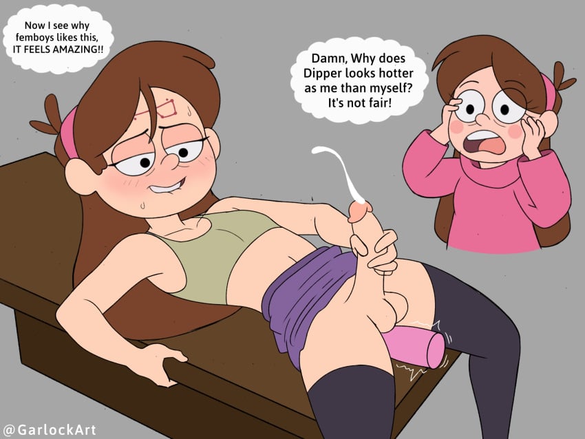 anal_penetration birthmark crossdressing dildo dildo_in_ass dipper_pines disney english_text female female_watching femboy forehead_markings garlock gravity_falls long_hair mabel_pines male markings masturbation penis tagme thought_bubble