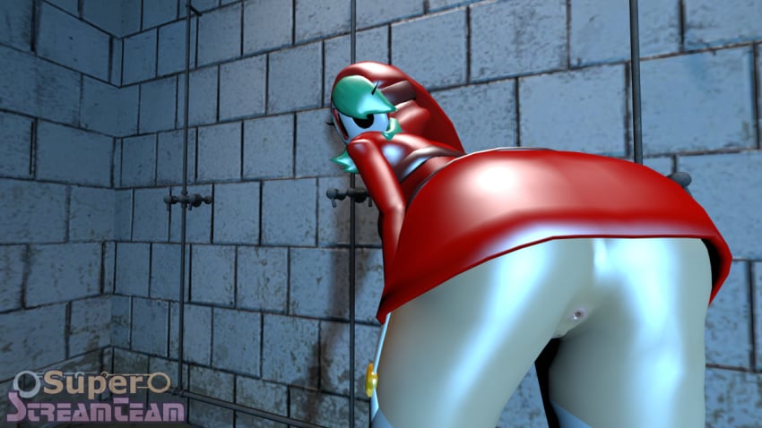 1girls 3d anus ass bent_over female female_only mario_(series) rule_63 shy_gal solo source_filmmaker superstreamteam