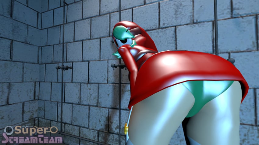 1girls 3d ass female female_only mario_(series) rule_63 shy_gal solo source_filmmaker superstreamteam underwear