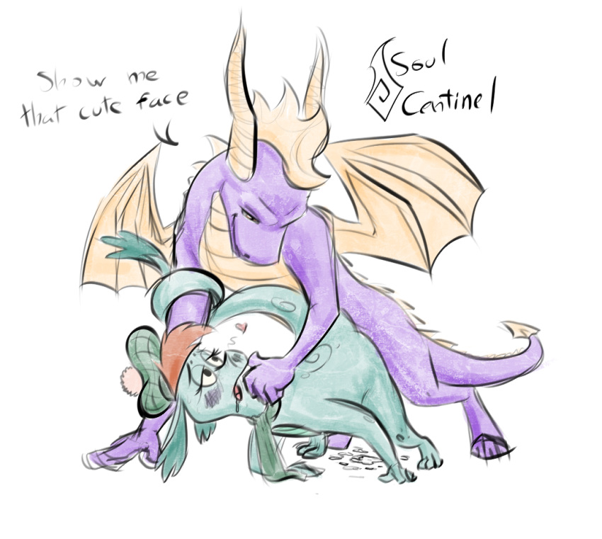 disney dragon duo female feral green_scales hair hat horn loch_ness_monster male marine nessie open_mouth penetration scales scalie scarf sex simple_background soulcentinel spyro spyro_the_dragon straight the_ballad_of_nessie video_games white_background wings