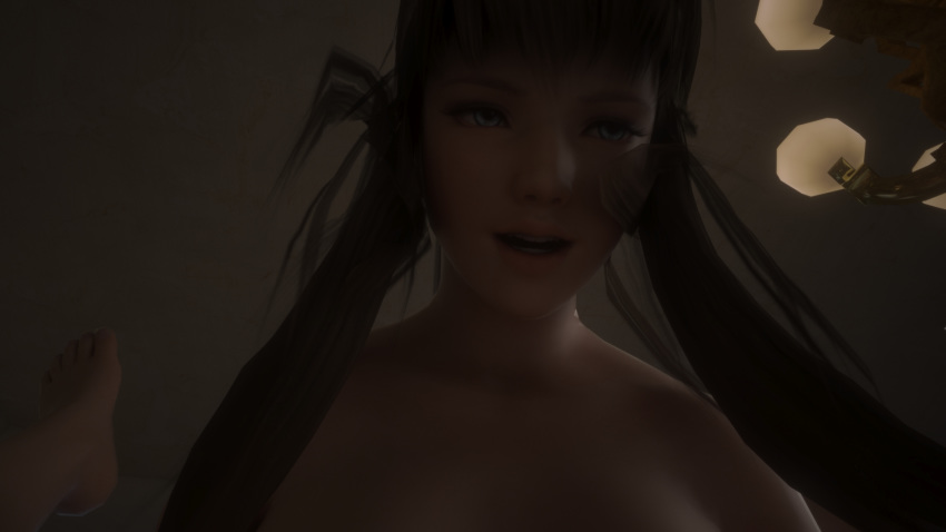 3d dead_or_alive dead_or_alive_5_last_round hitomi_(doa) hitomiluv3r kokoro_(doa) nyotengu