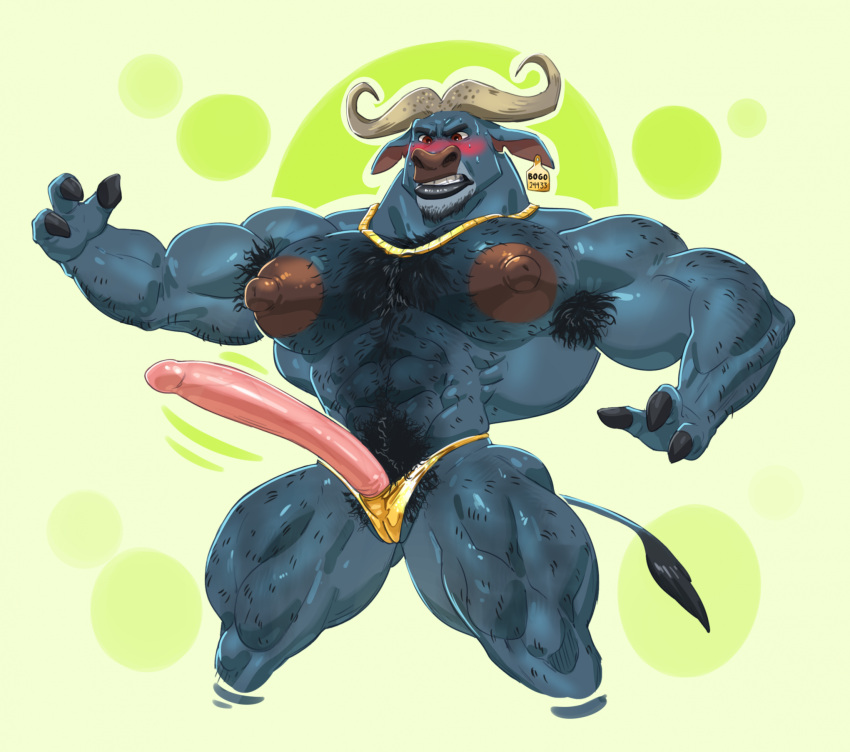 abs andromorph anthro big_pecs blush blush_lines body_hair camel camelid chest_hair chief_bogo clitoris cuntboy disney ear_piercing feet genitals hairy hi_res horn hyper hyper_clitoris intersex large_clitoris long_clitoris lotolotl male mammal muscular muscular_andromorph muscular_anthro muscular_intersex muscular_male muscular_thighs nipples pecs piercing pussy toes zootopia