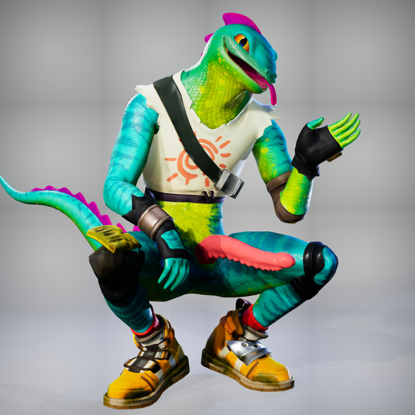 absurd_res animal_genitalia animal_penis anonymous_artist anthro athletic biped black_clothing black_handwear blue_body blue_scales clothed clothed/nude clothing epic_games footwear fortnite fortnite:_battle_royale gecko genitals gloves green_body green_scales handwear hi_res huge_filesize lizard lizzik_(fortnite) long_penis looking_at_viewer male nude nude_anthro nude_male open_mouth orange_eyes partially_clothed penile_spines penis pink_penis pupils reptile reptilian_penis scales scalie shoes simple_background slit_pupils smile solo tail tongue tongue_out yellow_sclera