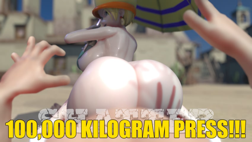 3d ambiguous_penetration broken_pelvis english_text female huge_ass mikita_(one_piece) miss_valentine nude one_piece pov rochestedorm subtitled tagme umbrella yellow_hair