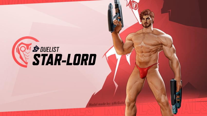 gay gay_male gay_rimjob gay_sex guardians_of_the_galaxy male marvel marvel_comics marvel_rivals muscular muscular_male peter_quill starlord_(marvel_rivals)