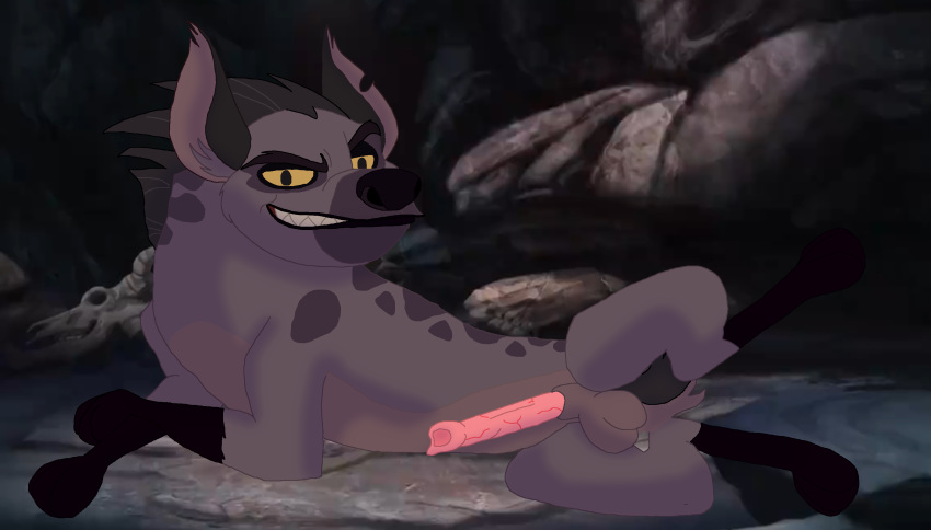 balls disney feral hyena janja janjahyena male male_only mammal penis smile solo the_lion_guard the_lion_king yellow_sclera