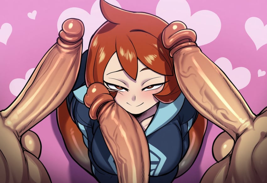 1girls 3boys 3boys1girl ai_generated arezu_(pokemon) big_penis erection female gangbang huge_ass huge_cock mullon multiple_boys novelai pantyhose penis pokemon pokemon_legends:_arceus seductive seductive_look seductive_smile