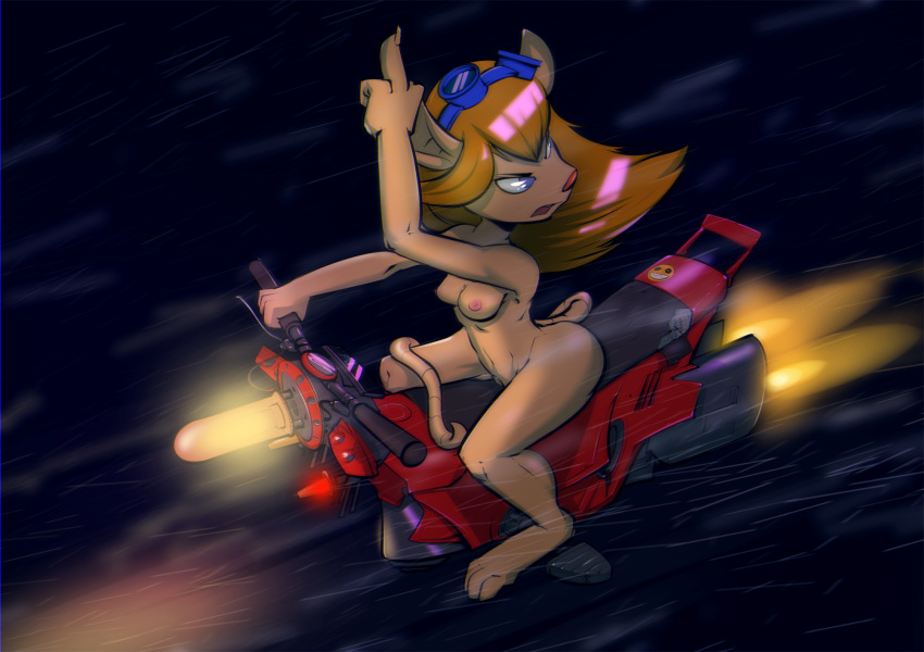 2016 anthro armpits bike_(disambiguation) chip_'n_dale_rescue_rangers disney female female_only gadget_hackwrench nipples nude ratcha_(artist) snow solo