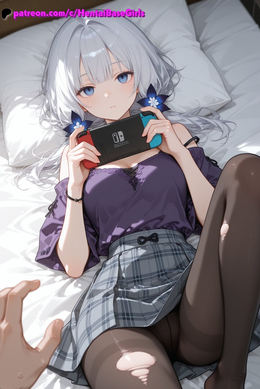 1girls ai_generated ass pov skirt