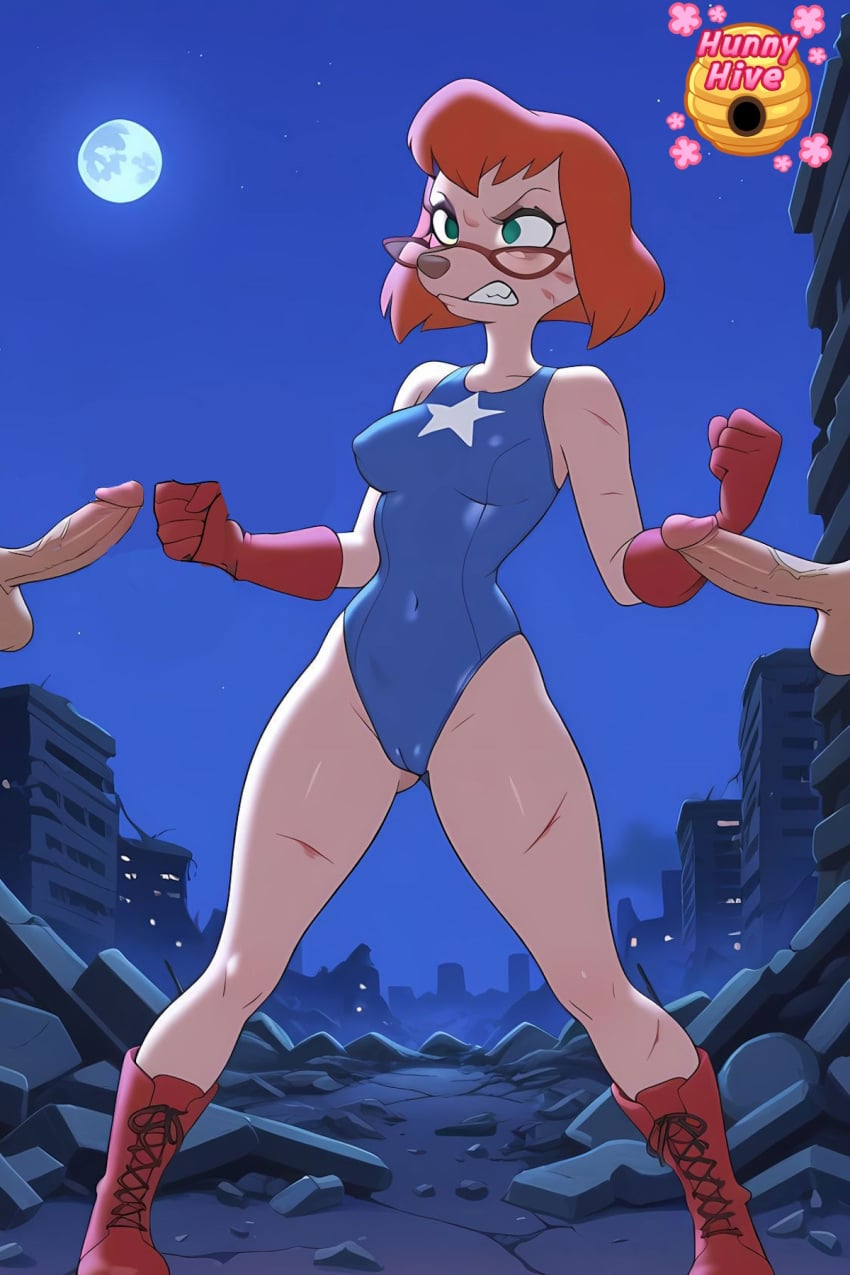 2d ai_generated an_extremely_goofy_movie animal_nose anthro anthro_female anthro_furry artist_logo balls ballsack bangs bare_arms bare_legs bare_shoulders bare_thighs belly_button_visible_through_clothes belly_button_visible_through_clothing blue_clothing blue_one-piece_swimsuit blue_straps blue_swimsuit boner boners boobs boots breasts brown_nose butt cameltoe captain_america_(cosplay) cfnm circumcised circumcised_penis clenched_fists clenched_hand clothed clothed_anthro clothed_female clothed_female_naked_male clothed_female_nude_male clothing cock cocks cosplay cosplaying_as_character covered_breasts dick dicks disney dog_nose english_text erect erect_cock erect_dick erect_penis erection eyebrows eyelashes eyes_open eyewear feet_apart female female_anthro female_furry fists fists_clenched footwear full_moon furry furry_anthro furry_female gauntlets genitals ginger ginger_female ginger_hair glans glasses glasses_on_face gloves green-eyed_female green-eyes green_eyes green_eyes_female handwear hard_cock hard_dick hard_on hard_penis high_res high_resolution highleg highleg_one-piece_swimsuit highleg_swimsuit highres hunnyhive hunnyhive(artist) hunnyhivestudio hunnyhivestudios imminent_sex laced_boots laces legs legs_apart mammal marvel marvel_comics moon navel_visible_through_clothes navel_visible_through_clothing nerd nerdy nerdy_female night night_sky night_time nighttime no_penetration nsfw nudity one-piece_swimsuit one_piece_swimsuit onepiece_swimsuit open_eyes orange_hair orange_hair_female outdoor outdoor_nudity outdoors outdoors_nudity partial_male penis penises pussy_visible_through_clothes pussy_visible_through_clothing pussy_visible_through_swimsuit red_boots red_eyewear red_footwear red_gauntlets red_glasses red_gloves red_hair red_hair_female red_handwear red_shoes redhead redhead_female redheaded redheaded_female scratched scratched_arm scratches scrotum shoes short_hair short_hair_female short_orange_hair short_red_hair shoulders snout star star_(symbol) straps swimsuit swimwear sylvia_marpole teeth teeth_clenched teeth_showing teeth_visible testicles thighs tight_swimsuit tits vagina_visible_through_clothing white_star