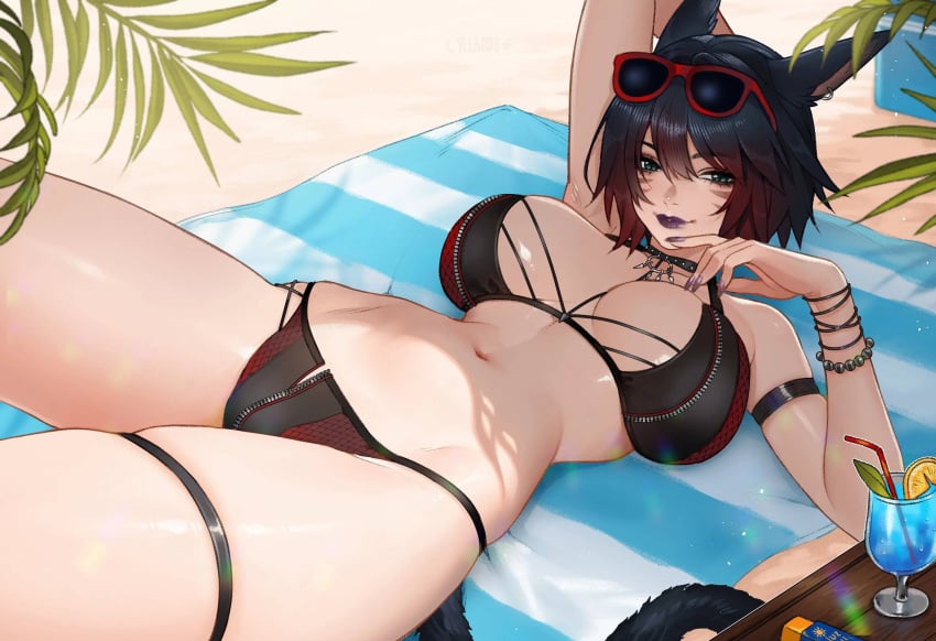 1girls 2d 2d_(artwork) 2d_artwork adult adult_female almost_naked almost_nude arm_behind_head armpit armpit_crease armpit_peek armpits bare_armpits bare_arms bare_belly bare_chest bare_hands bare_hips bare_legs bare_midriff bare_navel bare_shoulders bare_skin bare_thighs beach beach_background beach_setting belly belly_button big_boobs big_breasts bikini bikini_bottom bikini_only bikini_top black-haired_female black_bikini black_bikini_bottom black_bikini_top black_choker black_eyebrows black_fingernails black_hair black_lips black_lipstick black_nail_polish black_nails black_swimsuit black_swimwear breasts breasts_apart busty busty_female busty_girl character_request choker closed_mouth_smile collarbone curvaceous curvaceous_body curvaceous_female curvaceous_figure curvaceous_hips curvy curvy_body curvy_female curvy_figure curvy_hips dark_hair day daylight daytime digital digital_art digital_drawing digital_drawing_(artwork) digital_media digital_media_(artwork) drawing exposed exposed_armpits exposed_arms exposed_belly exposed_chest exposed_hips exposed_legs exposed_midriff exposed_navel exposed_shoulders exposed_skin exposed_thighs eyebrows_visible_through_hair female female_focus female_only final_fantasy final_fantasy_xiv fingernails fingers fit_female glistening_belly glistening_boobs glistening_breasts glistening_hair glistening_legs glistening_shoulders glistening_skin glistening_thighs glossy_breasts glossy_hair green-eyed_female green_eyes groin hair_between_eyes hairless_armpits halterneck hand_behind_head hip_dips hourglass_figure inframammary_fold inguinal_crease inguinal_ligament landscape large_boobs large_breasts lean_figure linea_alba lip_gloss lips lipstick looking_at_viewer lying lying_down lying_on_back lying_on_floor lying_on_ground mature mature_female mature_woman midriff miqo'te mostly_nude nail_polish nails naked naked_female naked_woman narrow_waist navel nearly_nude nude nude_female nudity on_back on_floor outdoor outdoor_background outdoor_nudity outdoors outside outside_nudity posing posing_for_the_viewer posing_naked posing_nude practically_nude presenting_armpit sagging_boobs sagging_breasts saggy_boobs saggy_breasts shaved_armpits shiny_belly shiny_breasts shiny_hair shiny_legs shiny_shoulders shiny_skin shiny_thighs short_hair shoulders skindentation slender_body slender_waist slim_female slim_waist smile smiley_face smiling smiling_at_viewer solo stomach string_bikini summer_setting sun sunglasses sunglasses_on_forehead sunglasses_on_head sunlight sunny swimsuit swimwear thick_thighs thighband thighs thighstrap underboob upper_body wide_hips woman yiiande