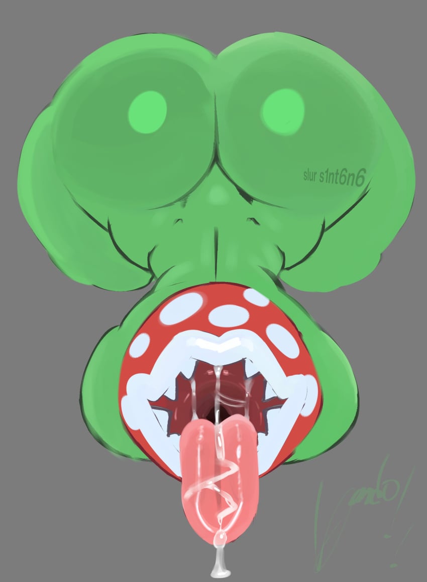 big_ass big_butt drool drooling freeposers full_lips mario_(series) maw mawshot mouth mouth_agape mouth_open nintendo piranha_plant plant saliva sharp_teeth teeth tongue tongue_out wide_hips