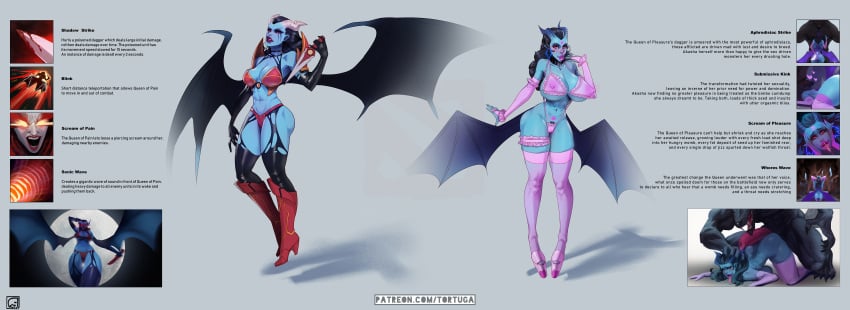 bimbofication dota_2 huge_ass huge_breasts queen_of_pain tortuga wide_hips