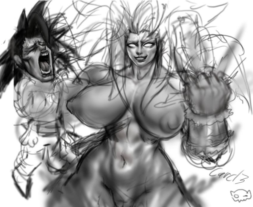 1boy 1girls abs big_breasts breasts busty carcl3_owe child_bearing_hips commissions_open curvy curvy_figure dragon_ball dragon_ball_af enormous_breasts female female_focus giant_breasts gigantic_breasts ginormous_breasts huge_breasts inminent_rape inminent_sex large_breasts massive_breasts muscular muscular_female rule_63 son_goku tablos voluptuous voluptuous_female wide_hips
