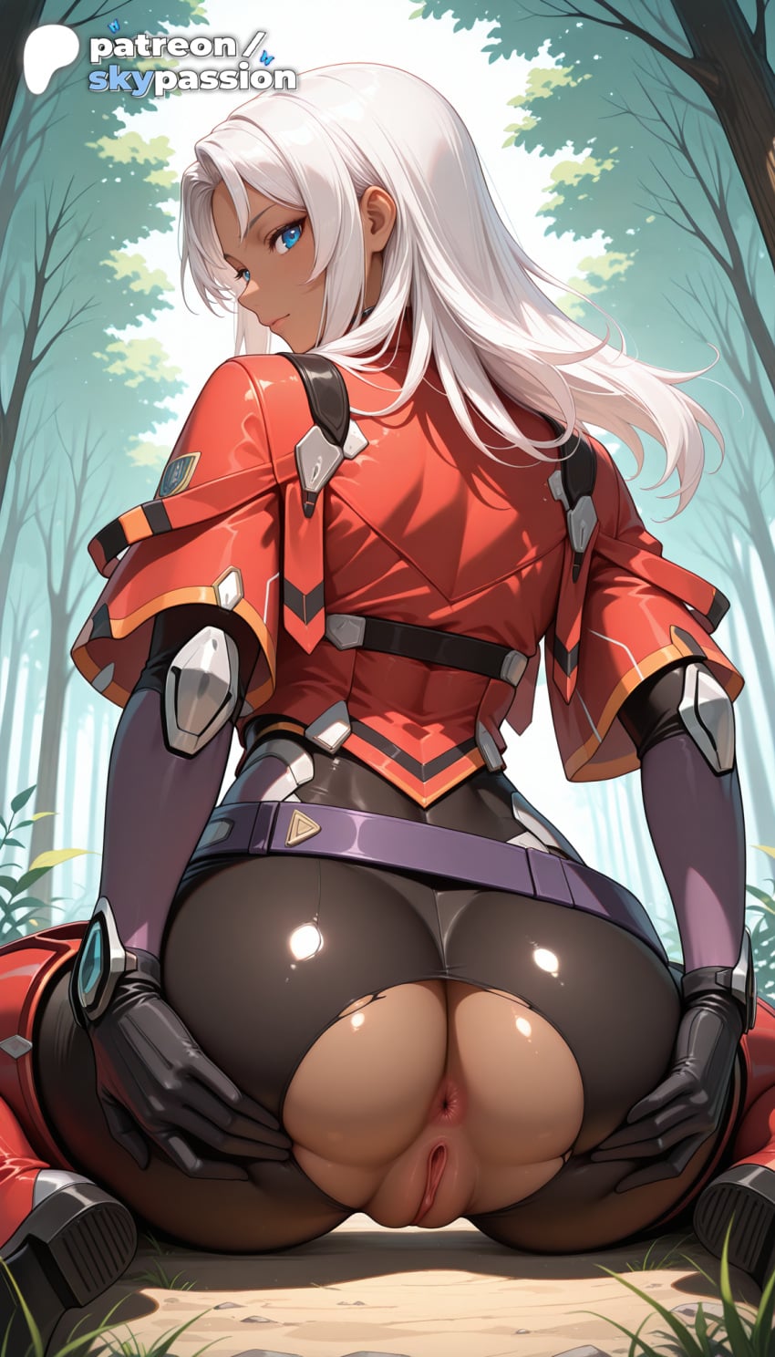 1girls 2026 ai_assisted ai_generated anime anus ass bare_tree big_ass blue_eyes booty branch butthole elma_(xenoblade_x) female_genitalia forest genitals hi_res high_quality high_resolution highres nature patreon patreon_username pussy skypassion solo stable_diffusion torn_clothes uncensored_pussy uncensored_vagina watermark xenoblade_(series) xenoblade_chronicles_(series) xenoblade_chronicles_2 xenoblade_chronicles_x