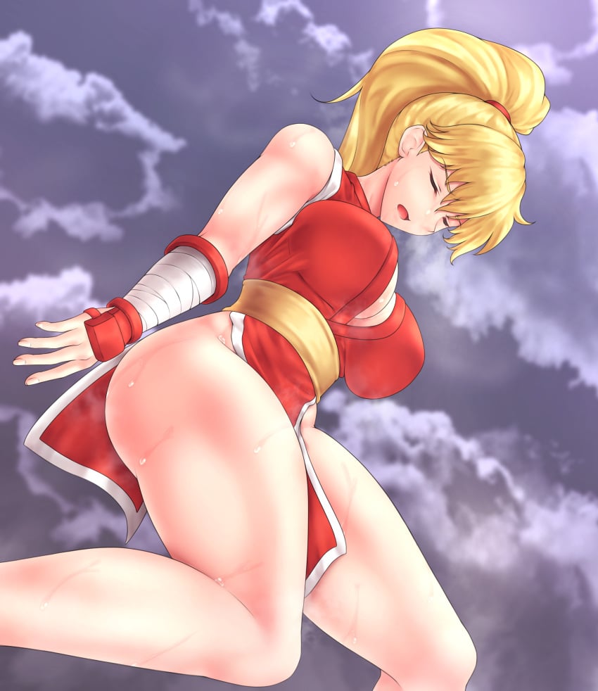 1girls blonde_female blonde_hair capcom female female_only final_fight hiballista maki_genryusai solo tagme