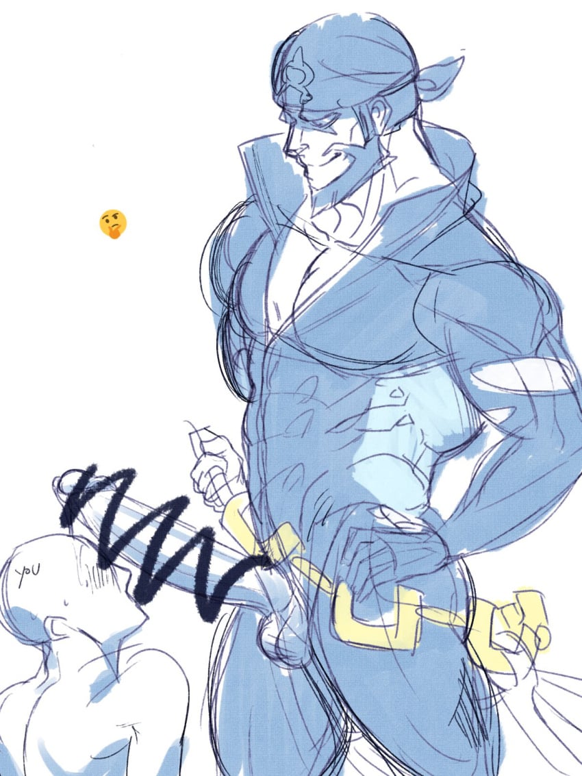 archie_(pokemon) balls bara beard big_penis bodysuit boner censored_penis erection facial_hair fumimimimidory gay headkerchief male male_only muscles muscular nintendo penis penis_out pokemon team_aqua