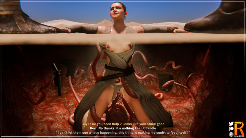 female realium3d rey star_wars tentacle tentacle_sex