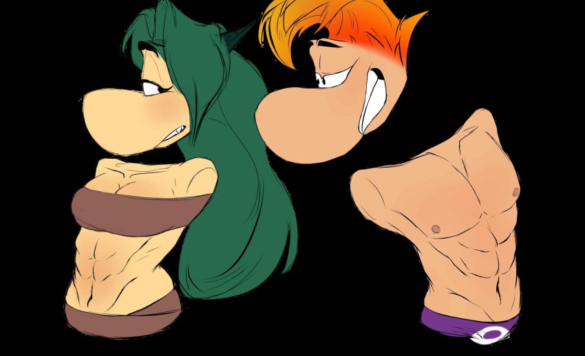 about_to_be_raped badraydragon brother_and_sister half-dressed incest incest_(lore) nocnafifi oc original_character rayman rayman_(series) rayman_oc self_insert