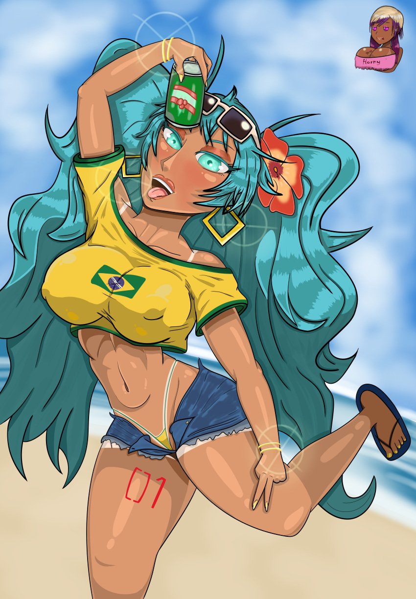 brazil brazilian brazilian_female brazilian_miku dark_skin female hatsune_miku psychoheaven vocaloid