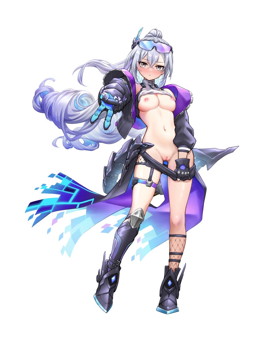 censored exposed_breasts exposed_pussy nude royboy silver_wolf_(honkai:_star_rail) silver_wolf_(lv.999)_(honkai:_star_rail)