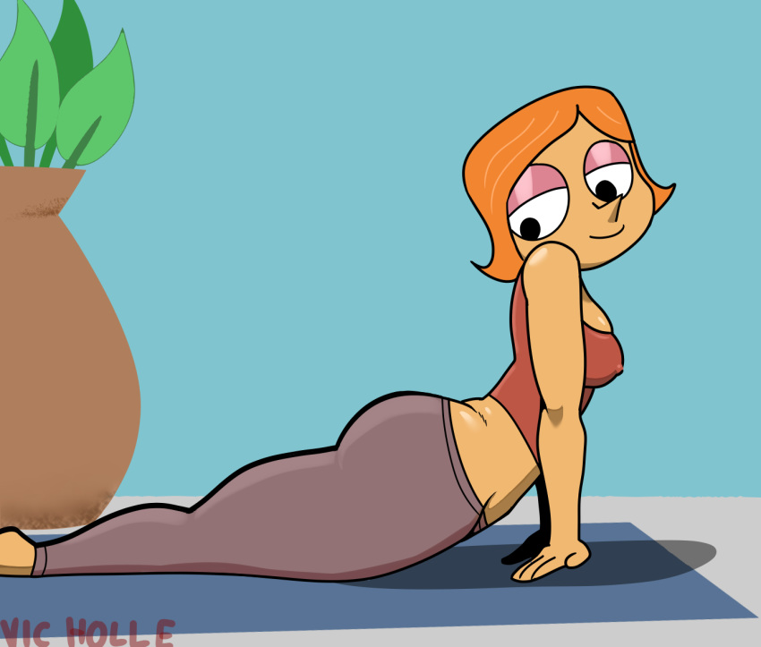 debbie_turnbull debs_turnbull female_only milf robotboy vic_holle yoga_pants