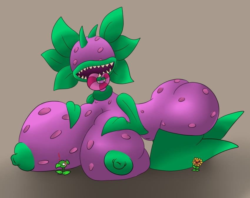 1girls affront_to_nature anthro anthrofied ass belly belly_button big_ass big_breasts big_butt blush blushing breast_grab breast_press breast_squeeze breasts breasts_on_floor butt chomper_(pvz) chompzilla_(pvz) cleavage eyeless fangs female female_only flora_fauna flower giantess green_nipples hands_on_breasts hips huge_ass huge_breasts huge_butt humanoid large_ass large_breasts large_butt leaf leaves long_tongue looking_at_viewer lying naked navel nipples no_eyes nude nude_female nudity open_mouth peashooter_(pvz) plant plantie plants_vs_zombies plants_vs_zombies:_heroes purple_body purple_skin sharp_teeth simple_background size_difference smile smiling smiling_at_viewer solo solo_female sunflower sunflower_(pvz) teeth thick thick_ass thick_thighs thighs thompson-vonjung thorns tongue tongue_out voluptuous wide_hips