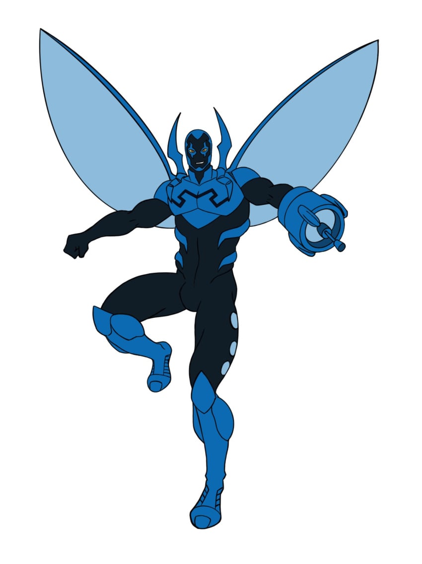 1boy blue_beetle blue_beetle_(dcamu) dcamu gay heroic_creativity jaime_reyes justice_league_vs_teen_titans male male_only solo solo_male teen_titans:_the_judas_contract white_background