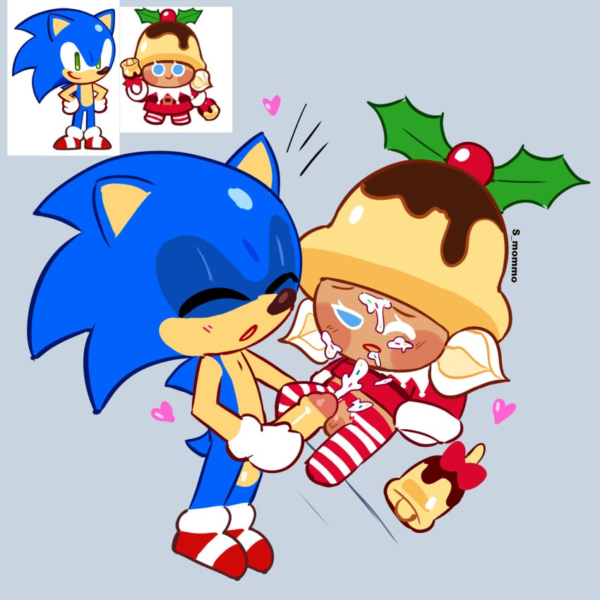 after_sex cookie_run cookie_run_kingdom crossover cum heart male/female pudding_cookie reference_image s_momo sonic_(series) sonic_cookie sonic_the_hedgehog