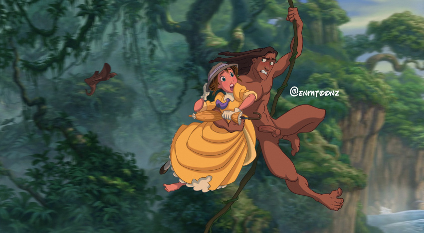 disney enmtoonz jane_porter male tarzan_(1999_film) tarzan_(character)