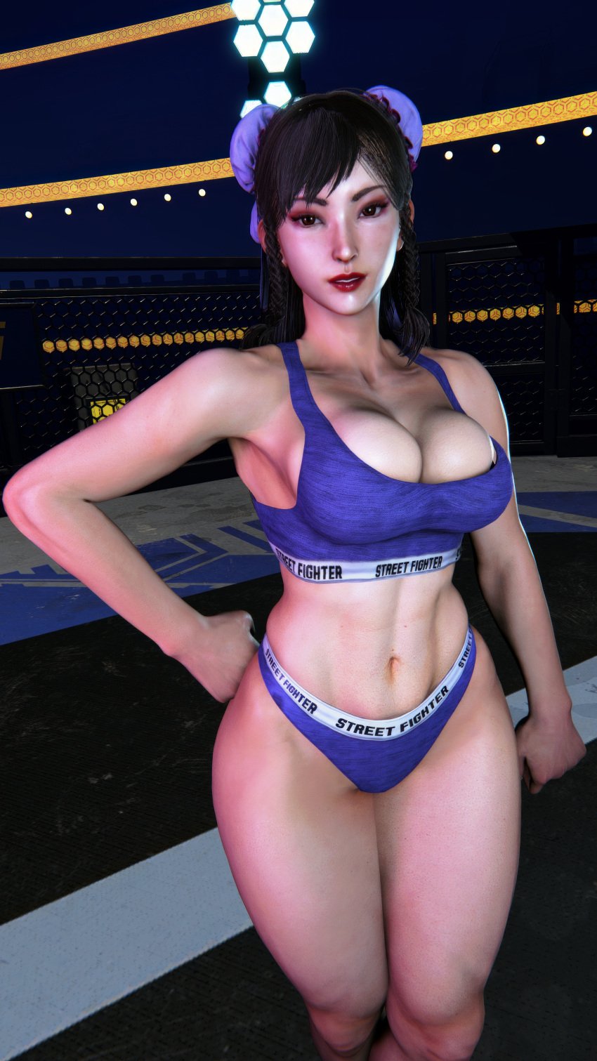 1girls 3d asian asian_female black_hair calvin_klein capcom chun-li female female_only hair_bun large_breasts lipstick long_hair mod posing screenshot screenshotboy96 solo solo_female street_fighter street_fighter_6 tagme underwear video_game_character