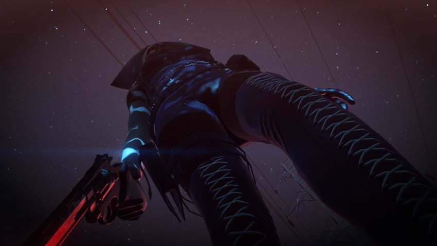 3d bodysuit edit female hitman hitman_absolution io-interactive lasandra_dixon latex latex_nun low-angle_view nun nun_outfit screenshot screenshot_edit the_saints_(hitman_absolution) video_games
