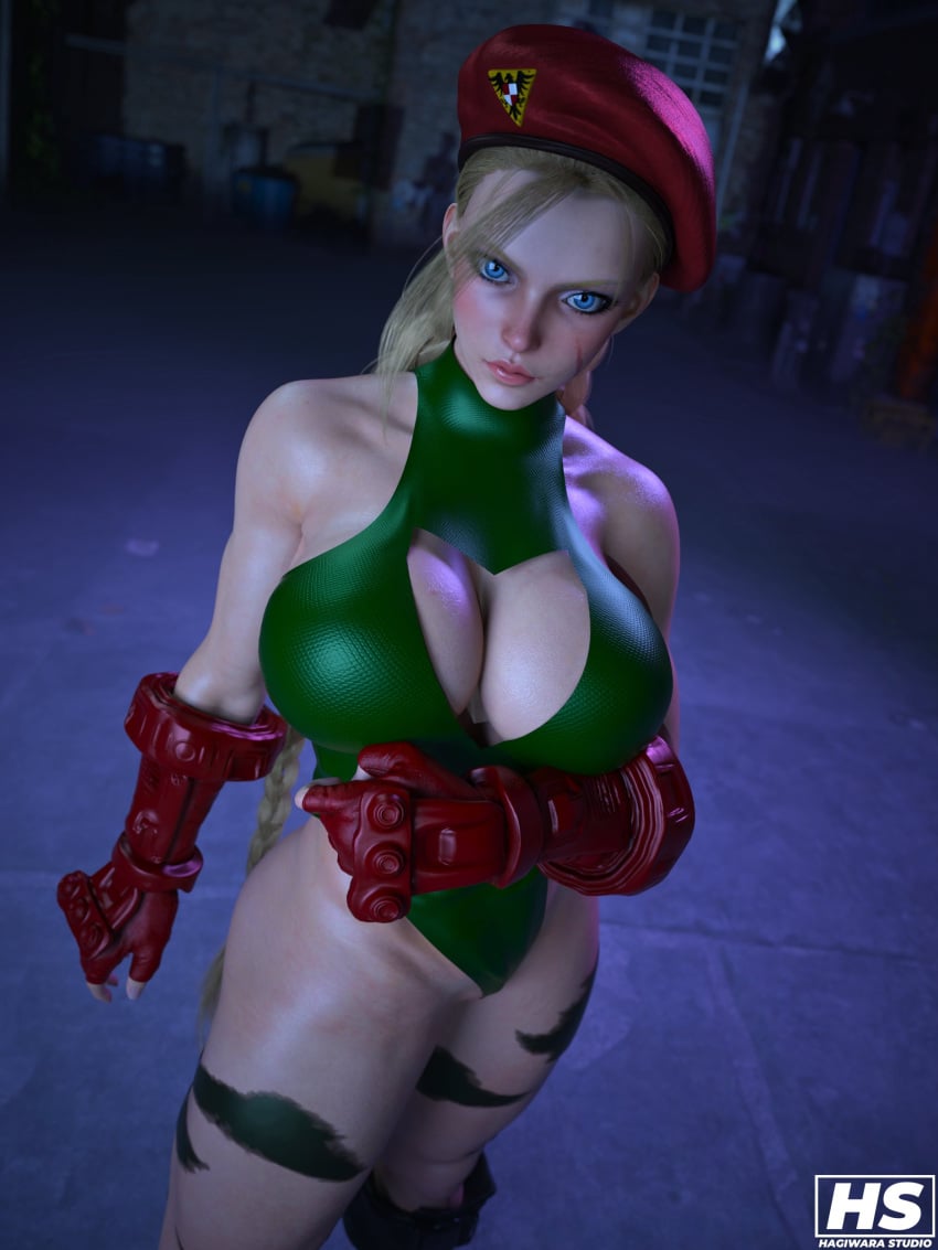 1girls 3d ass big_ass big_breasts blonde_hair blue_eyes boots cammy_white capcom hagiwara_studio leotard solo street_fighter street_fighter_6 tagme thick_thighs tight_clothing tight_fit