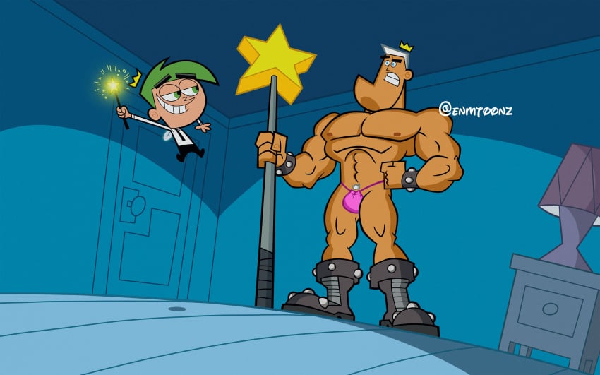 cosmo enmtoonz jorgen_von_strangle male male/male male_only nickelodeon nicktoons the_fairly_oddparents thong underwear