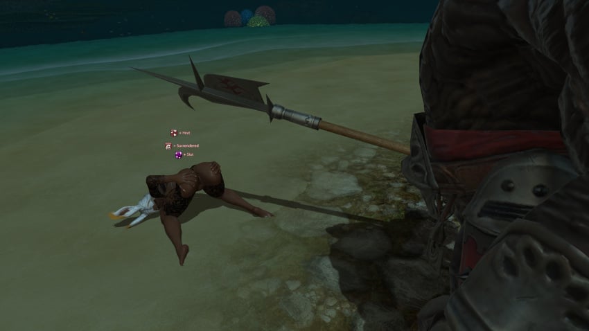 amalj'aa artist_request beach begging_for_sex bent_over dark-skinned_female dat_ass final_fantasy_xiv gpose(ffxiv) imminent_sex in_heat monster original_character presenting_ass sirejay source_request spread_ass status_effect viera